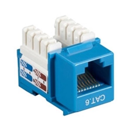 BLACK BOX NETWORK SERVICES Black Box Network Services CAT6J-BL-10PAK CAT6 Value Line Keystone Jack - Blue; Pack of 10 CAT6J-BL-10PAK